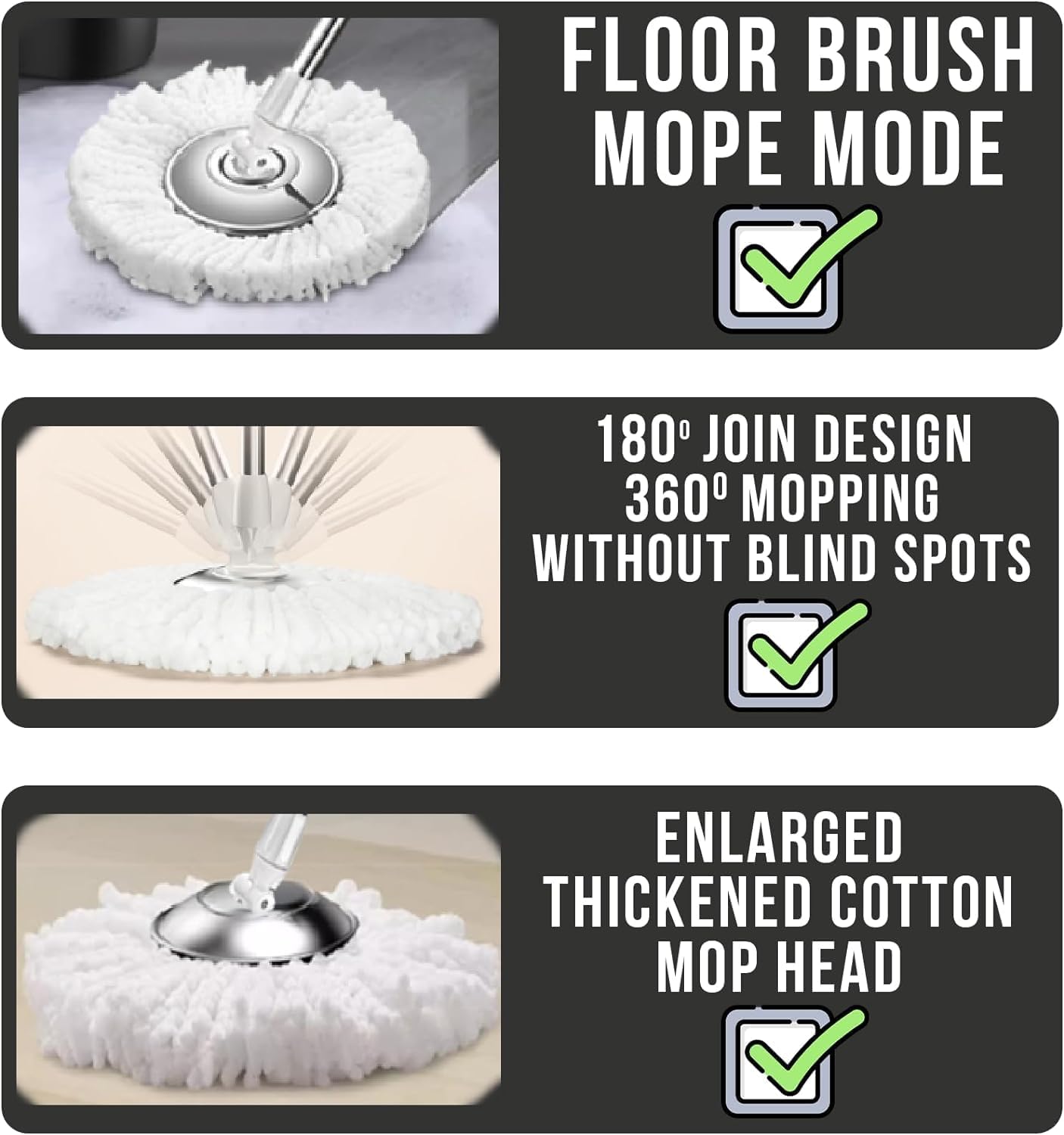 Easy Spin Mop & Bucket Set | 360° Rotating Mop with Stainless Steel Handle Nawazia