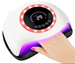 UV LED 168W Nail Lamp | Professional Nail Dryer with 42 LEDs for Gel Polish | Fast Curing Nail Light with 4 Timer Settings | Salon-Quality Manicure at Home Nawazia