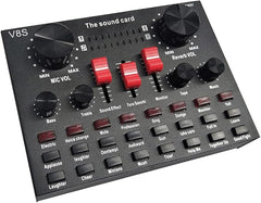 V8S Live Streaming Sound Adapter – High-Quality Audio Interface for Phones and Lap Microphones Nawazia