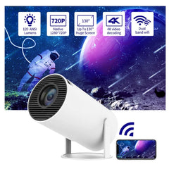Portable Family Projector | Android Smart Projector with HD Display for Camping & Home Nawazia