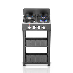 4-in-1 Gas Stove: 3 Burner + Hot Plate with Stand – Durable & Efficient Cooking Solution Nawazia