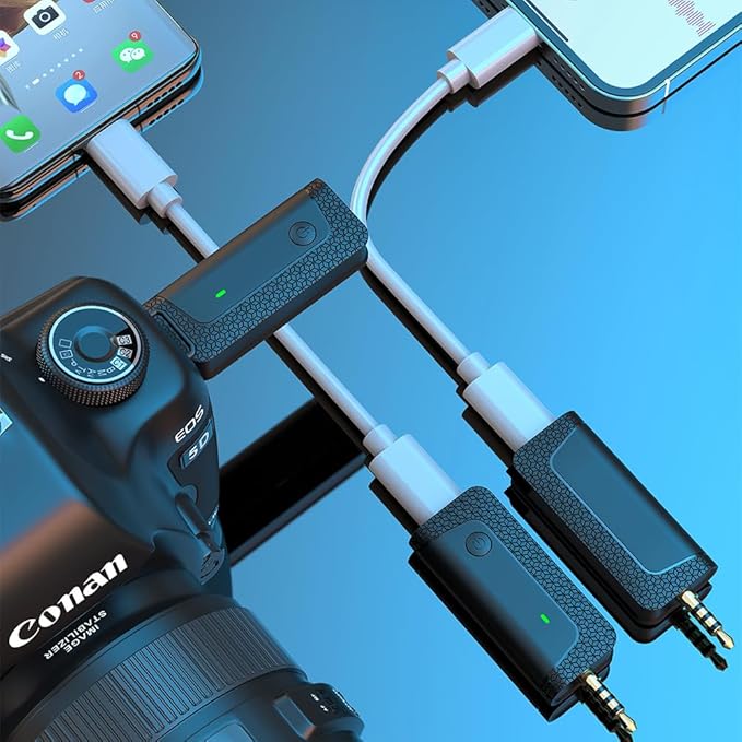 K35 Pro Wireless Lavalier Microphone | 2023-24 Advanced Audio Technology for Crisp Sound Quality Nawazia