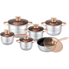 12-Piece Stainless Steel Cookware Set