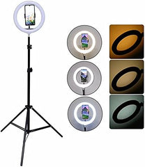 Adjustable LED Ring Fill Light with Phone Holder | Ideal for TikTok, Streaming, Vlogging & Content Creation Nawazia