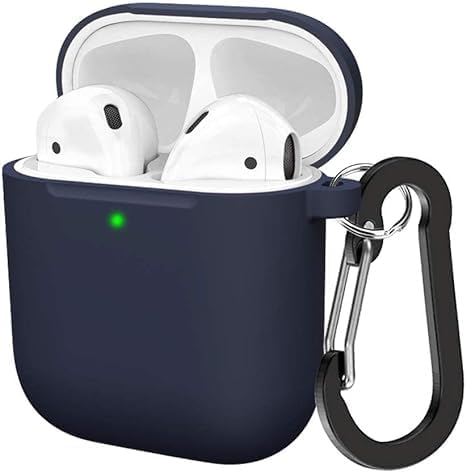 Soft Silicone Protective Case Cover for AirPods 2 & 1 | Durable & Stylish | Midnight Blue Nawazia
