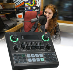 V9 Live Sound Card BT – Bluetooth Audio Mixer with Sound Effects for Mobile Broadcasts & Singing Nawazia