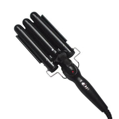 3-Barrel Ceramic Curling Wand – LCD Display, 14 Temp Settings for Perfect Waves & Curls Nawazia