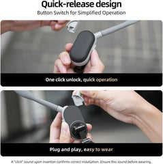 Magnetic Neck Mount - Hands-Free POV/Vlog Phone Holder, Multi-Angle, Compatible with iPhone & Android, Silicone Lazy Bracket Nawazia