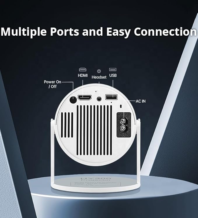 HY300 PRO 4K Projector – Android 11 Dual WiFi | 1080P & 1280x720P HD Home Theater for Premium Cinema Experience Nawazia