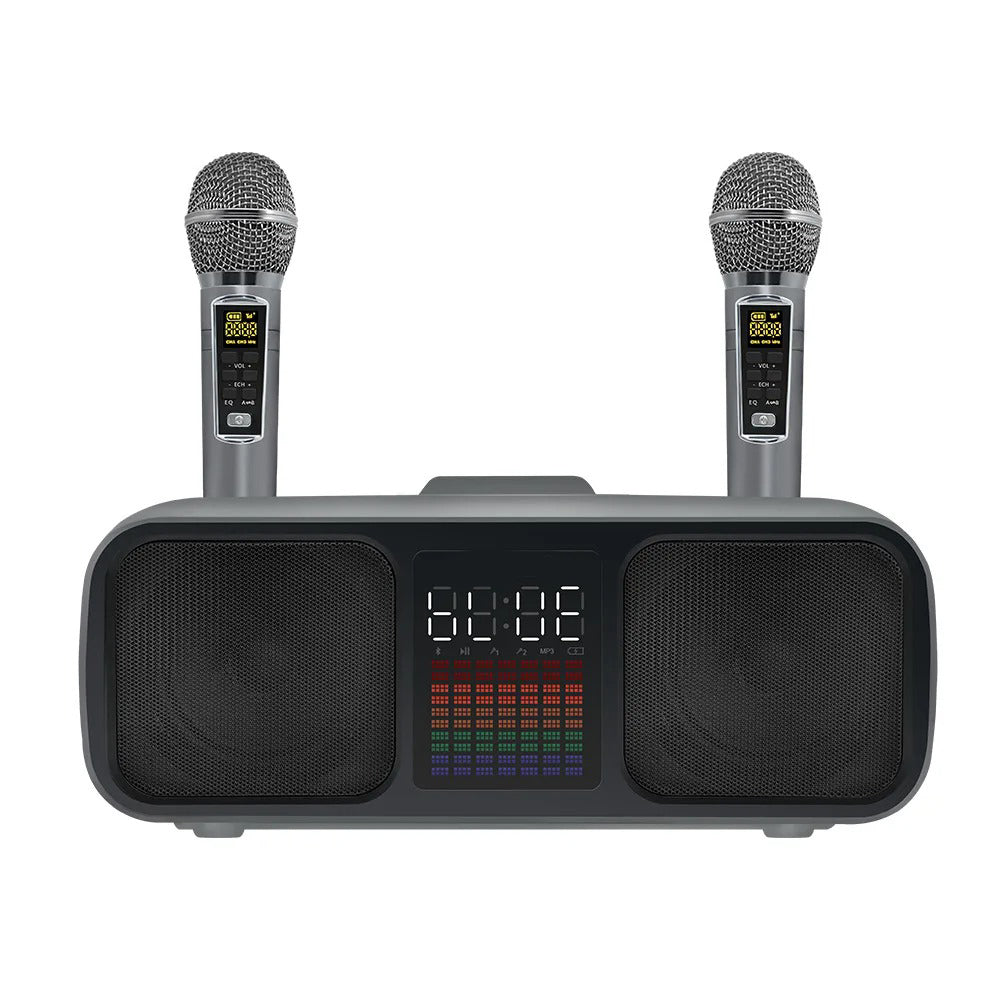 S39 Karaoke Speaker | All-In-One Wireless Entertainment System with Dual Horns & Microphones Nawazia