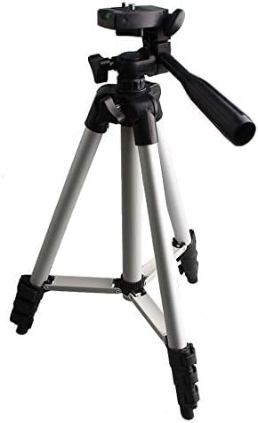 ETH-337: Black and Silver 50-Inch Camera Tripod Stand for Canon EOS Series (1100D, 500D, 550D, 600D) Nawazia