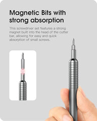 51-in-1 Precision Screwdriver Set | Portable Magnetic Screwdriver Kit with 48 Bits for Torx, Hex & Small Repairs Nawazia