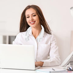 Foldable Neck Fan | Portable Personal Cooling System with 22 Air Outlets | Stay Cool Anytime, Anywhere Nawazia