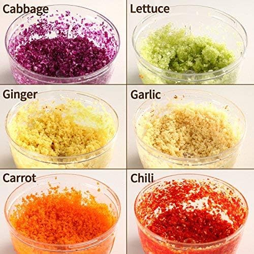 Easy Spin Cutter Hand Chopper | Effortless Manual Food Chopper for Quick Meal Prep Nawazia