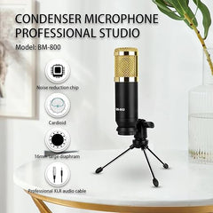 Ultimate Podcasting Ensemble – V9 Mixer, BM800 Mic & Sound Card for Pro-Quality Audio Nawazia