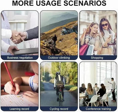 HD 1080p Noise Reduction Body Camera | Portable Body Worn Camera with Night Vision, WiFi, Audio/Video Recording, Back Clip, 180° Adjustable Angle Nawazia