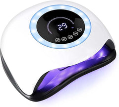 UV LED 168W Nail Lamp | Professional Nail Dryer with 42 LEDs for Gel Polish | Fast Curing Nail Light with 4 Timer Settings | Salon-Quality Manicure at Home Nawazia