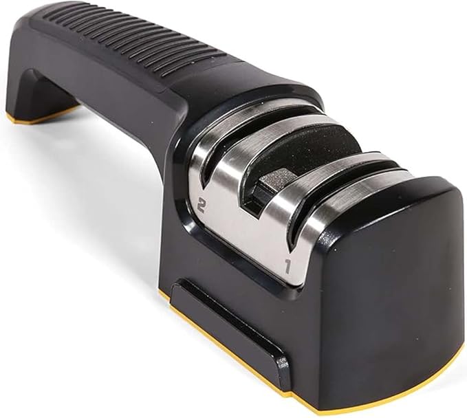 Compact Pull-Through Kitchen Knife Sharpener | Efficient Tool for Home Kitchens Nawazia