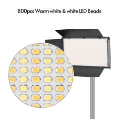 LED-800 LED Video Light | Professional Photography Light Panel for Studio and On-Location Shooting Nawazia