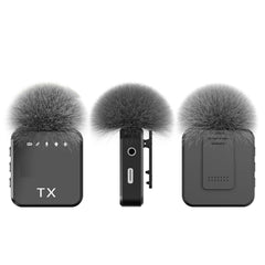 3-in-1 Lavalier Wireless Microphone – 2pcs Wireless Mic Compatible with iPhone, iPad, and Android | Perfect for Video Recording
