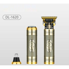 3-in-1 Rechargeable Men's Grooming Kit - Anti-Pinch System, T-Blade