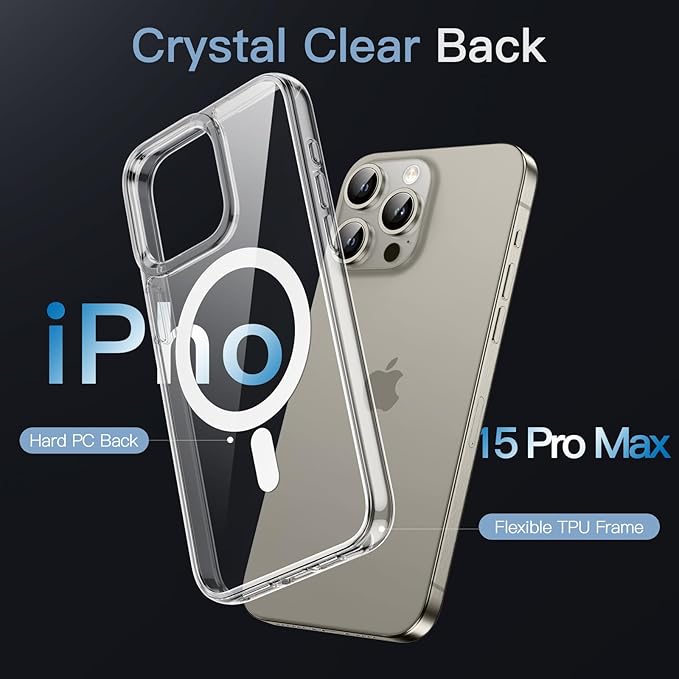 MagSafe Compatible Magnetic Phone Case | Military-Grade Protection for iPhone 15 Series Nawazia