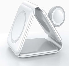 Foldable Magnetic Wireless Charger | 3-in-1 Charging Stand for iPhone, Android, Watches, and AirPods Nawazia