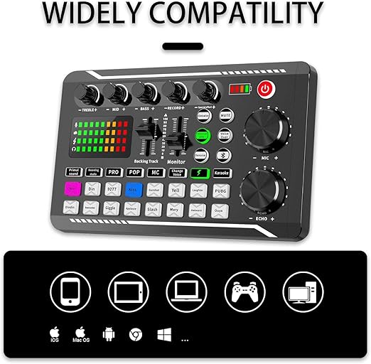 Ultimate Podcasting Ensemble – V9 Mixer, BM800 Mic & Sound Card for Pro-Quality Audio Nawazia
