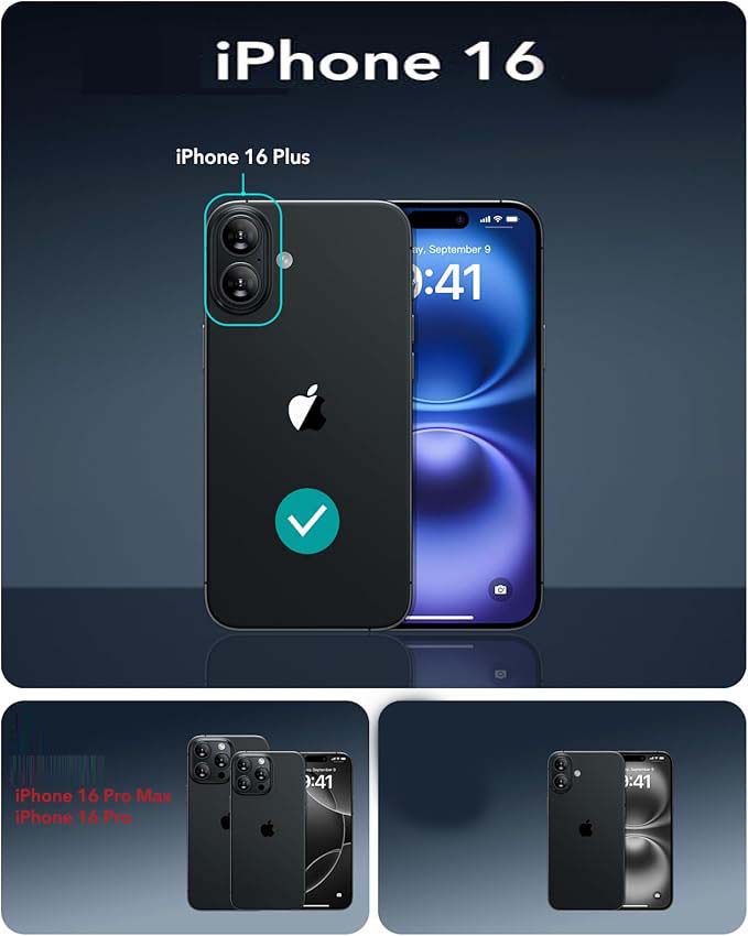 MagSafe-Compatible Magnetic Phone Case for iPhone 16 Series – Military-Grade Protection, Camera Lens Guard & Free Screen Protector Nawazia