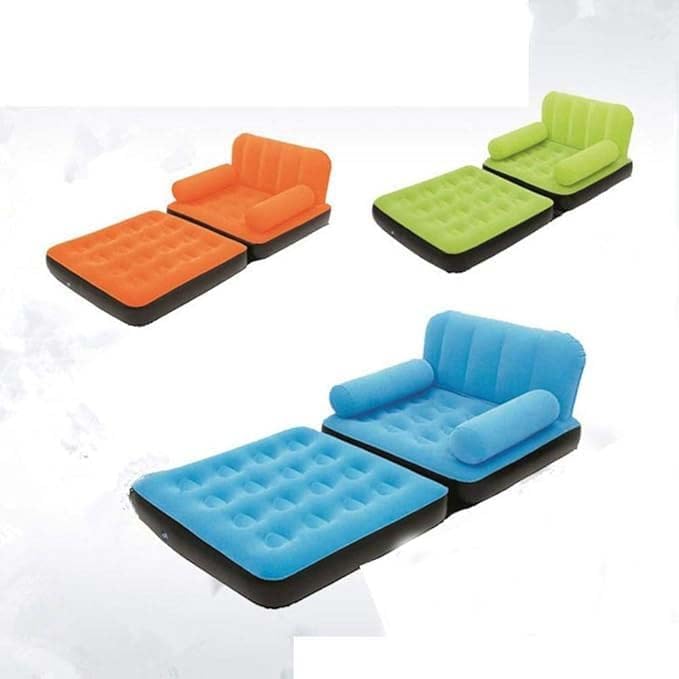 Foldable Inflatable Lazy Sofa Bed | Comfortable Single-Seat for Balcony, Garden, & Outdoor Use Nawazia