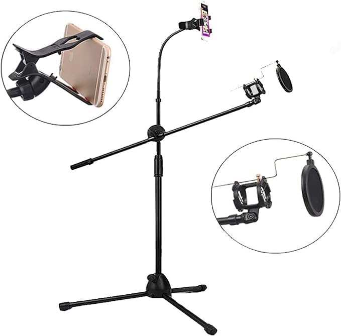 SJ-10 Tripod Microphone Stand | Durable & Adjustable Stand for Studio & Stage Nawazia