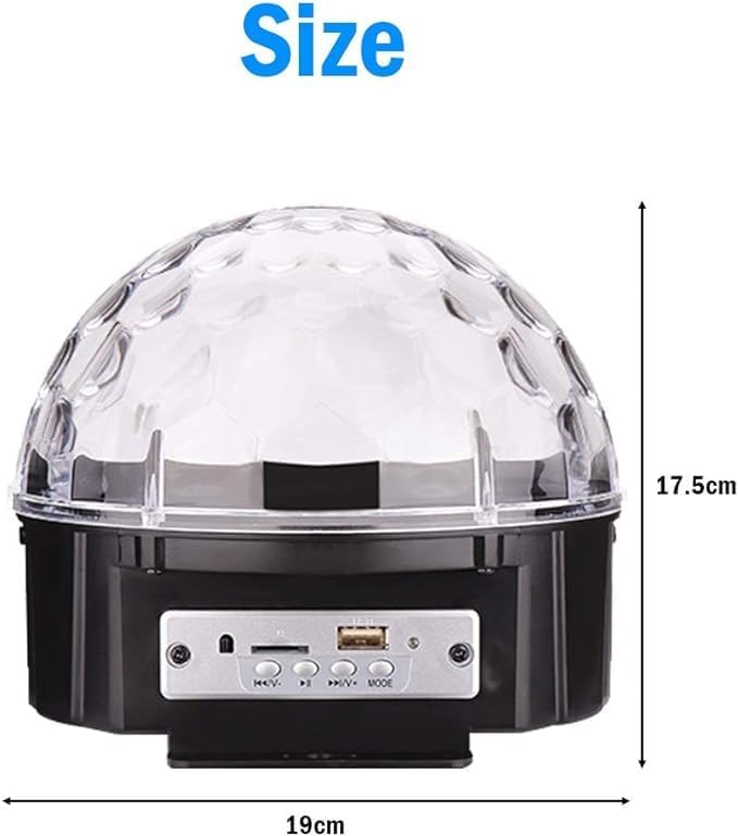 LED Disco Lights Party Lights | Rotating Crystal Magic Ball for Vibrant Celebrations Nawazia