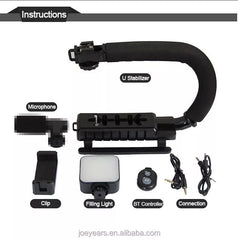 AY-49U U-Shaped Video Making Stabilizer Kit | Handheld Camera Gimbal for Smooth Filmmaking Nawazia