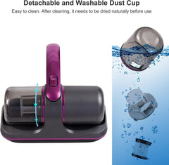 100W Cordless Mattress Vacuum - UV Bed Cleaner, 8000Pa Suction, 2 Speeds, 250ml Dust Cup for Bedding and Clothes Cleaning Nawazia