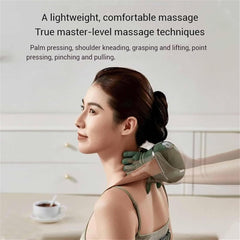 Master Hand Neck & Shoulder Massager with Heat – 3 Modes, 2 Temperature Levels, Cordless Design – Green