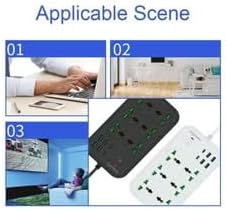 Protector Power Strip – 3000W with 6 Outlets, 4 USB PD Ports, Surge Protection, and Extension Cord for Home and Office Devices Nawazia