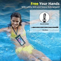 Waterproof Phone Pouch | IPX8 Waterproof Cell Phone Case | Universal Dry Bag for All Mobile Phones | Essential for Beach, Water Sports, & Outdoor Activities Nawazia