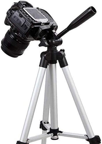 ETH-337: Black and Silver 50-Inch Camera Tripod Stand for Canon EOS Series (1100D, 500D, 550D, 600D) Nawazia