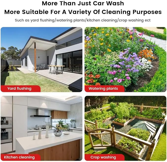 20000mAh Cordless High-Pressure Washer Spray Gun | Portable Cleaning Solution | Compatible with Makita 18V Battery Nawazia