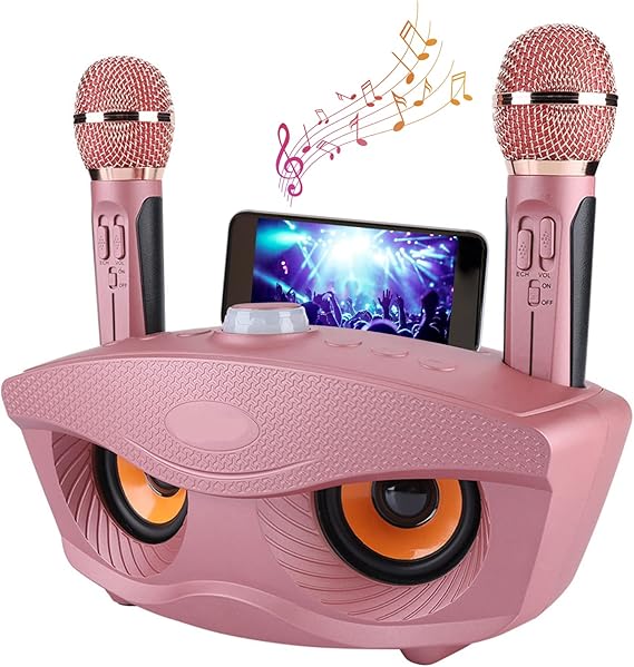 Wireless Bluetooth Speaker with Dual Microphone Set | Portable Karaoke System for Home, Parties & Events Nawazia