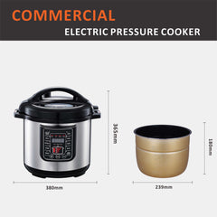 6L Smart Digital Pressure Cooker - Non-Stick, Multi-Function Electric Rice Cooker with Microwave & Stainless Steel Design Nawazia