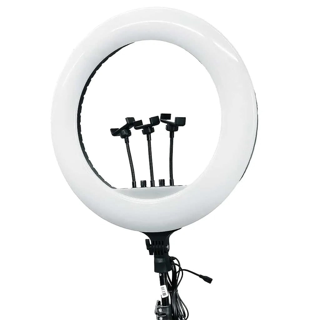 14-Inch Selfie Ring Light & Tripod – Adjustable Lighting with 3 Phone Holders Nawazia