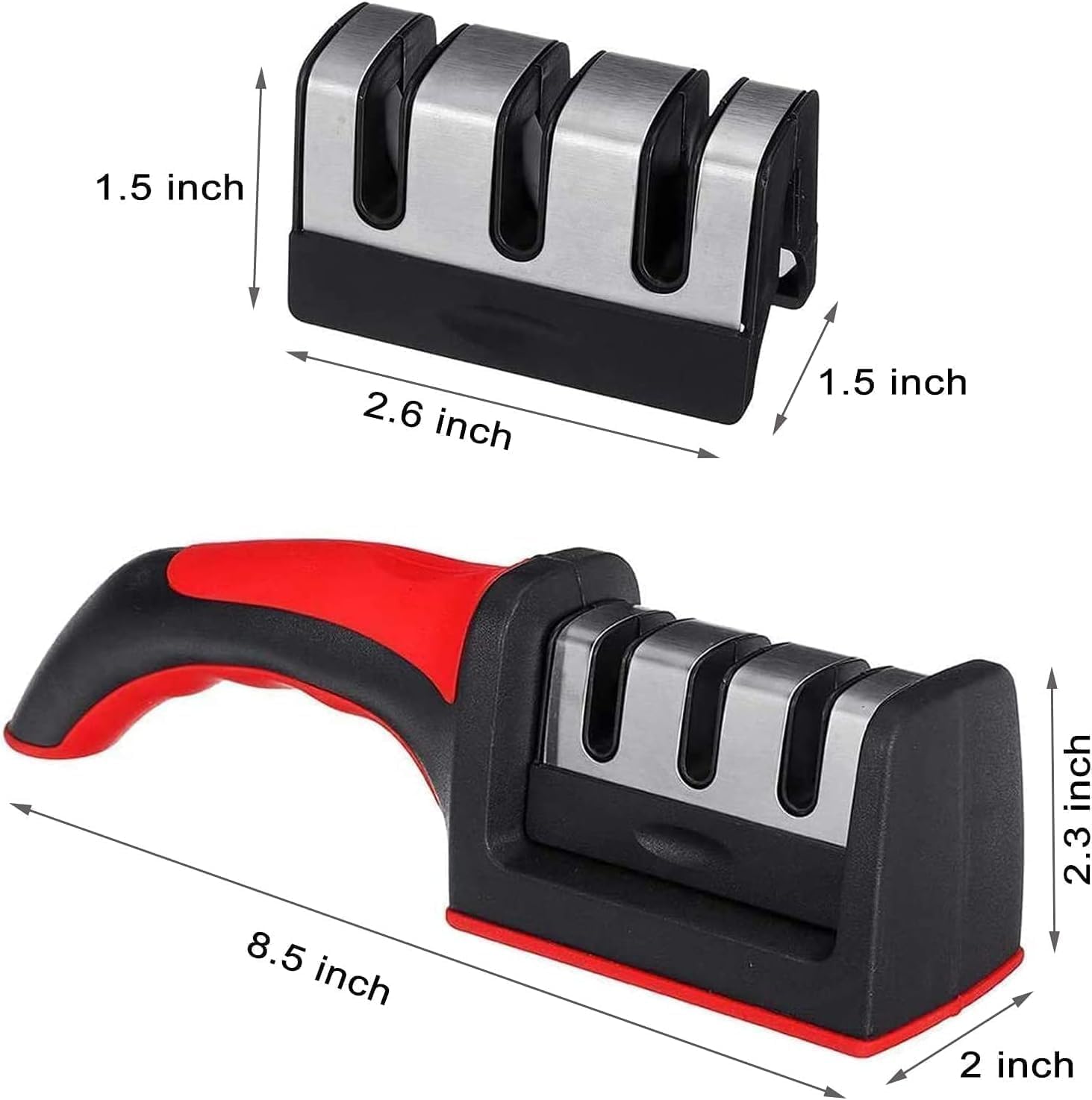 Compact Pull-Through Kitchen Knife Sharpener | Efficient Tool for Home Kitchens Nawazia