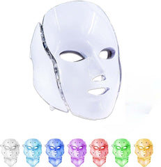 7-LED Whitening Face Mask | Advanced Optical Therapy for Radiant Skin | Available in White & Black Nawazia
