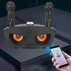Wireless Bluetooth Speaker with Dual Microphone Set | Portable Karaoke System for Home, Parties & Events Nawazia