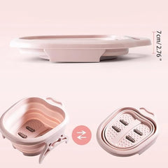 Green Collapsible Foot Spa Tub | Portable Pedicure and Relaxation Solution Nawazia