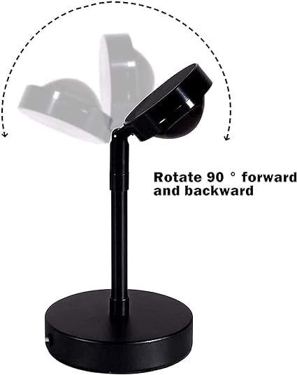 180° Rotatable USB Rechargeable Sunset Light Projector | Relaxing LED Night Light for Kids & Adults Nawazia