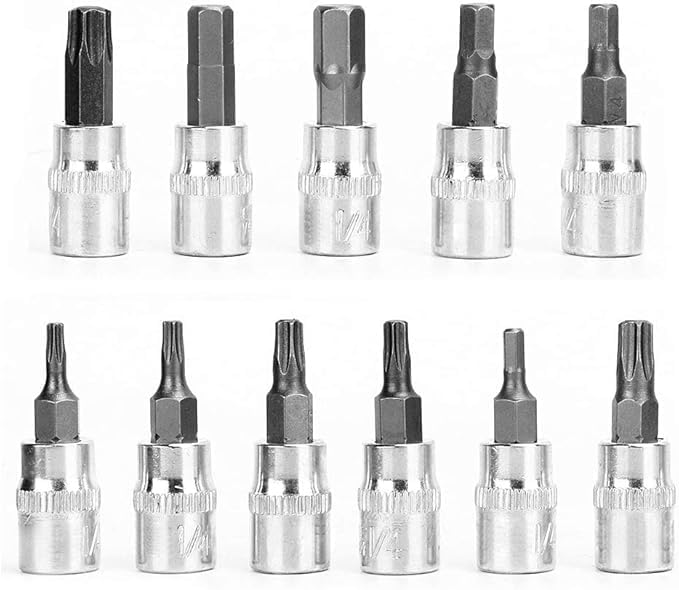 46-Piece 1/4-Inch Socket Set – Comprehensive Car Repair Tool Kit with Ratchet Torque Wrench Nawazia