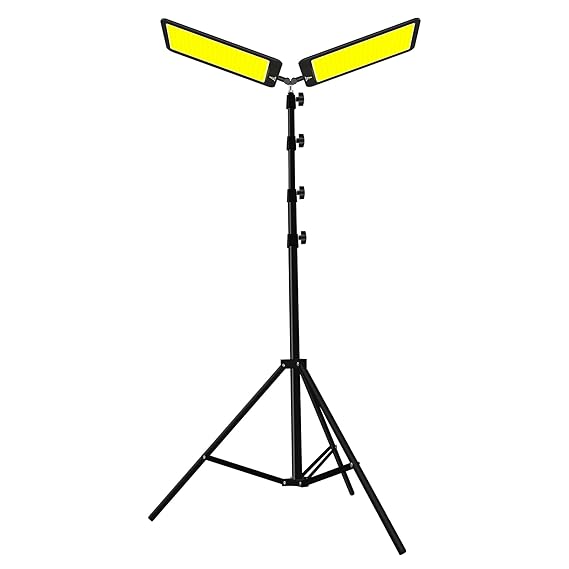 LED Work Light with Telescoping Tripod | 20,000 Lumen Dual-Head Adjustable Stand for Outdoor & Indoor Tasks Nawazia