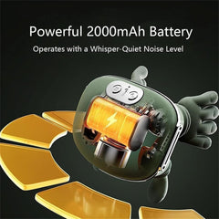 Master Hand Neck & Shoulder Massager with Heat – 3 Modes, 2 Temperature Levels, Cordless Design – Green